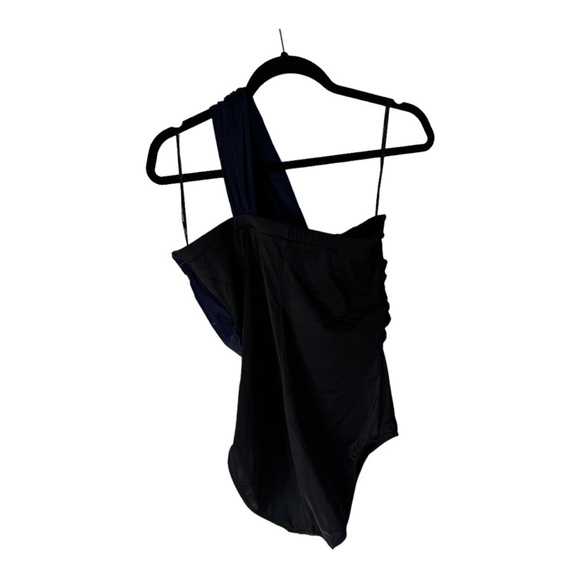 Magicsuit Colorblock Goddess One Piece Swimsuit in Navy/Black Size 12 New - Picture 4 of 9